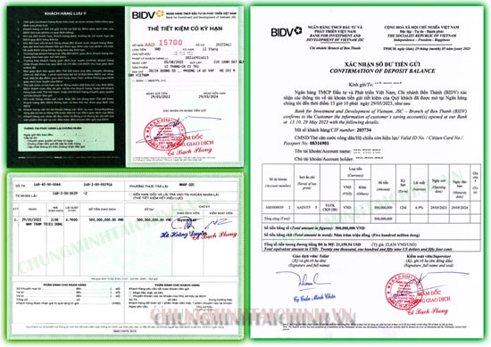 Mẫu chứng minh tài chính lùi ngày